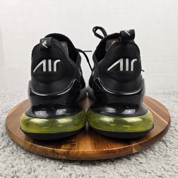 Nike Men 14 Air Max 270 Black Opti Yellow Casual Daily Gym Sneaker FN8006-001 - Picture 2 of 12
